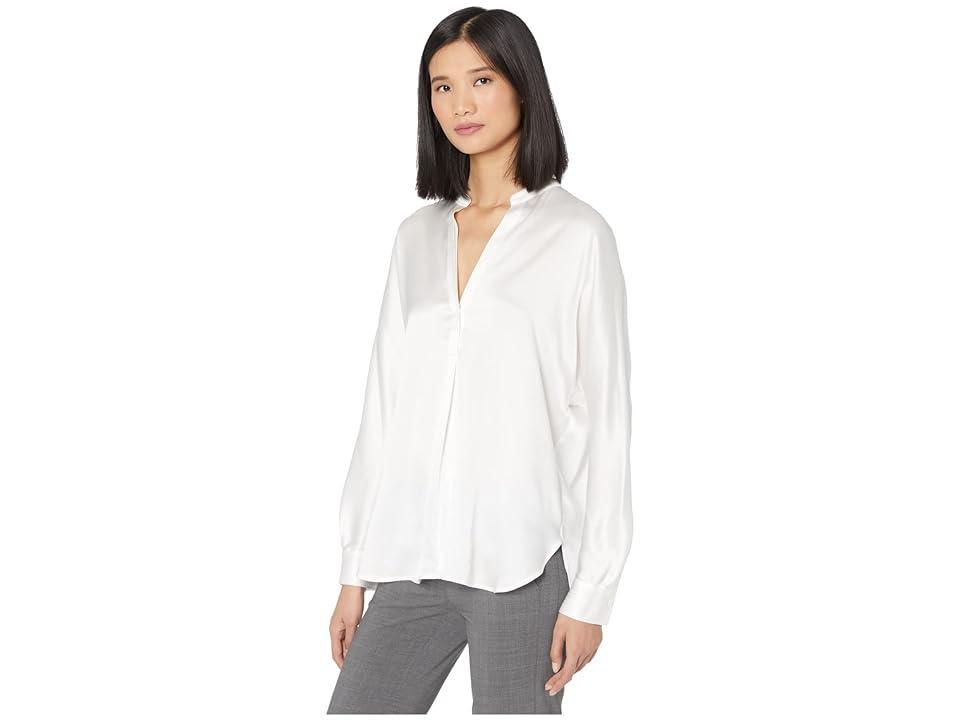 Womens Silk Long-Sleeve Blouse Product Image