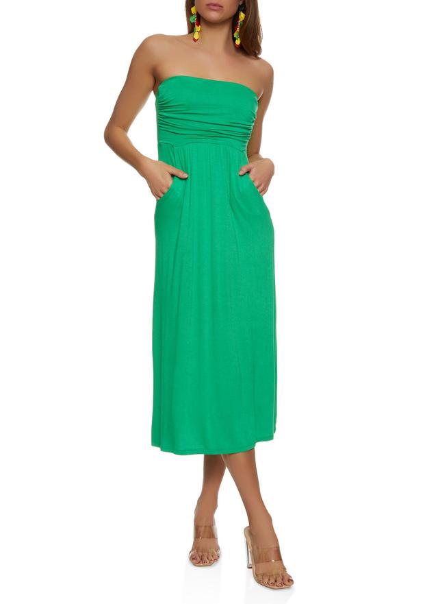 Womens Strapless Maxi Dress Product Image