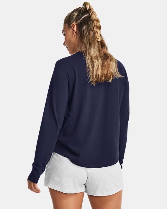 Women's UA Performance Cotton Collegiate Long Sleeve Product Image