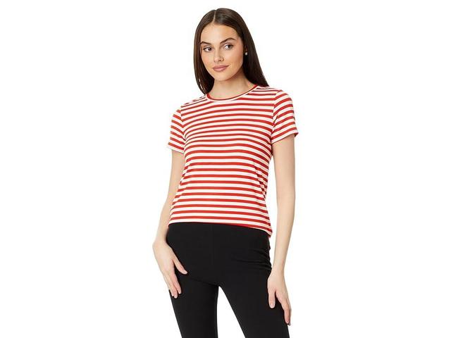 Vince Camuto Yd Polished Knit Tee (Tulip ) Women's Clothing Product Image