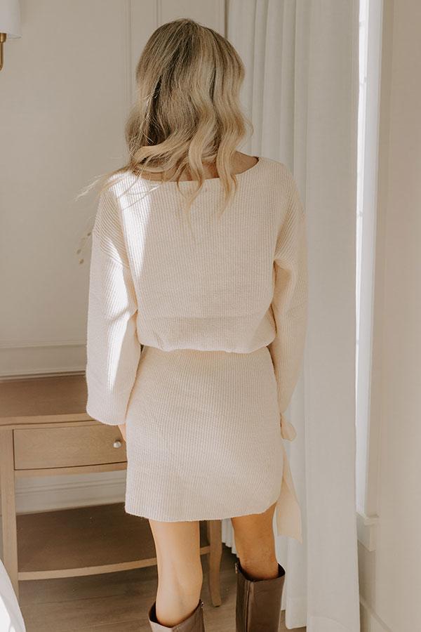 Cue The Charm Knit Sweater Dress Product Image