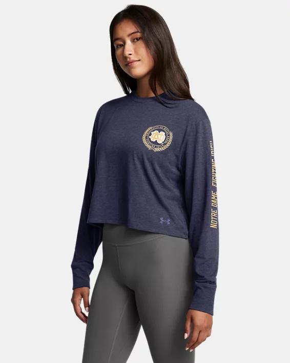 Womens UA Performance Cotton Collegiate V-Neck T-Shirt Product Image