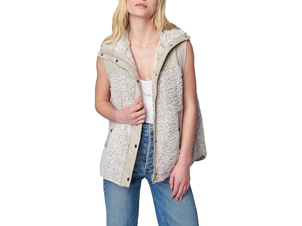 Blank NYC Quilted Sherpa Vest (Angel Eyes) Women's Clothing Product Image