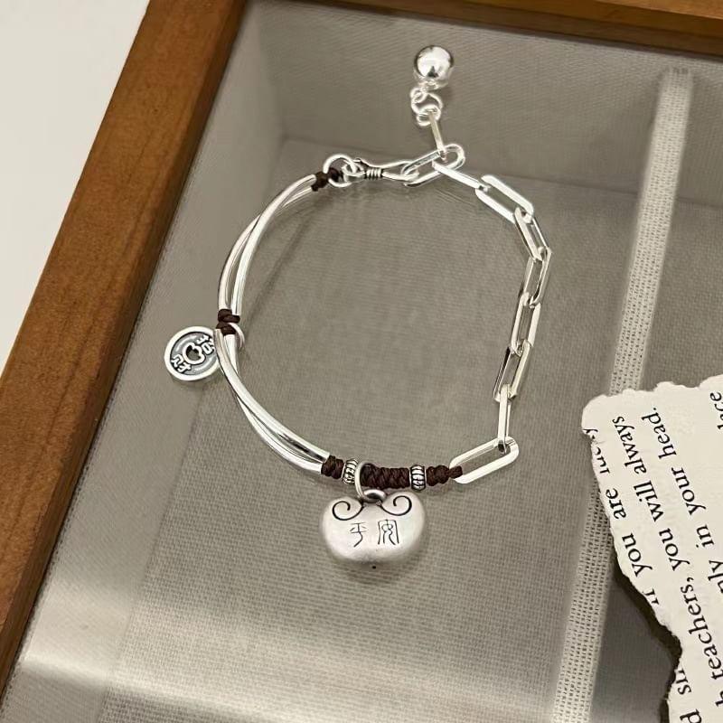 Lock Pendant Alloy Bracelet Product Image