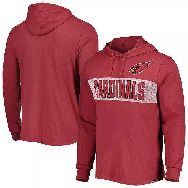 Mens 47 Cardinal Arizona Cardinals Field Franklin Hooded Long Sleeve T-Shirt Product Image