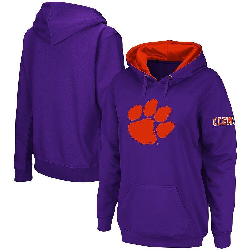 Womens Clemson Tigers Big Logo Pullover Sweatshirt Product Image