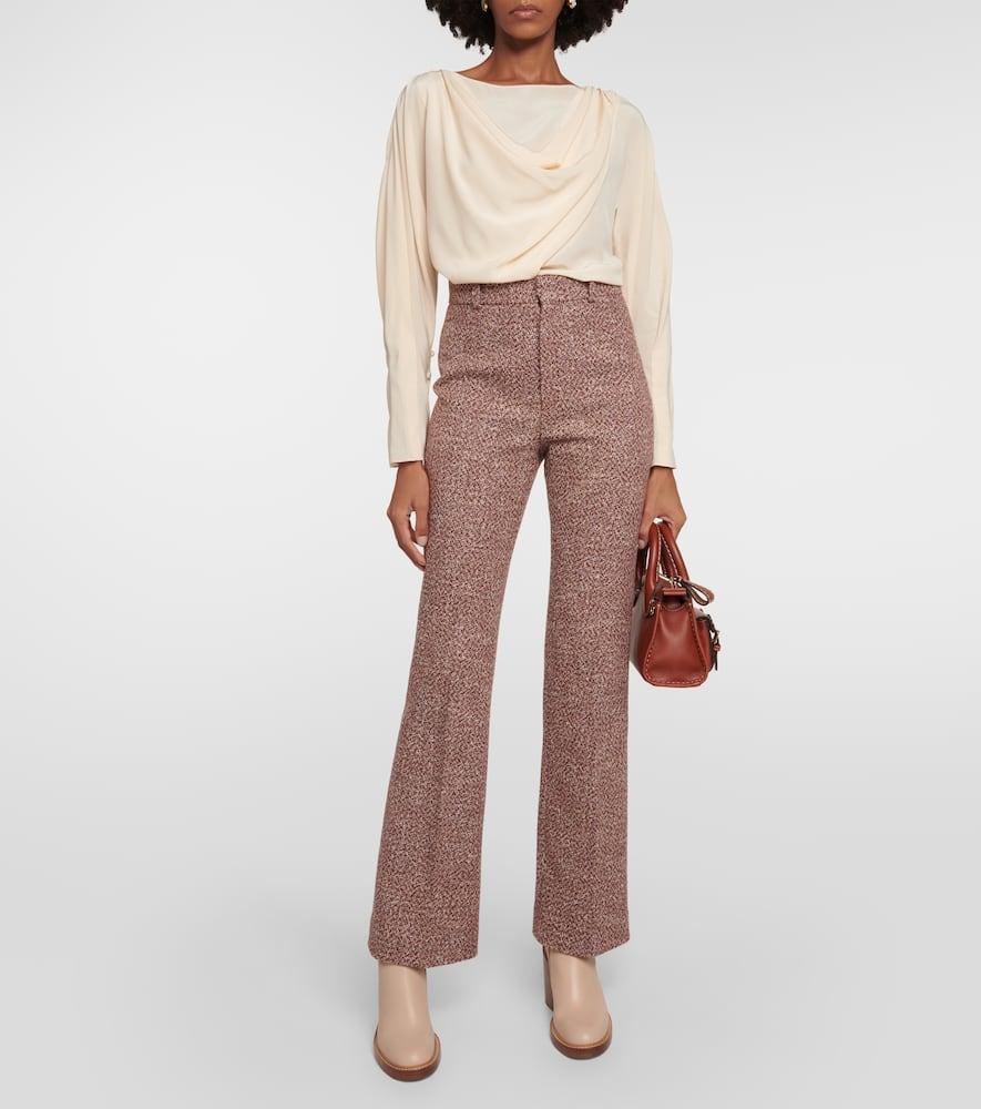 CHLOÉ Silk Top In Beige Product Image