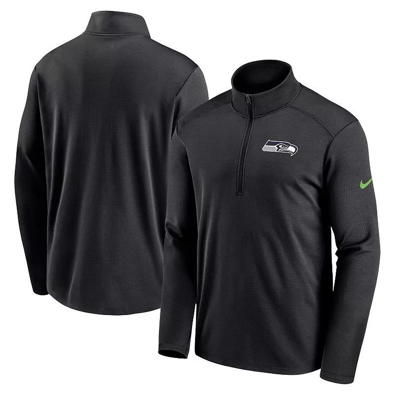 Nike Mens Black Seattle Seahawks Pacer Half-Zip Top Product Image