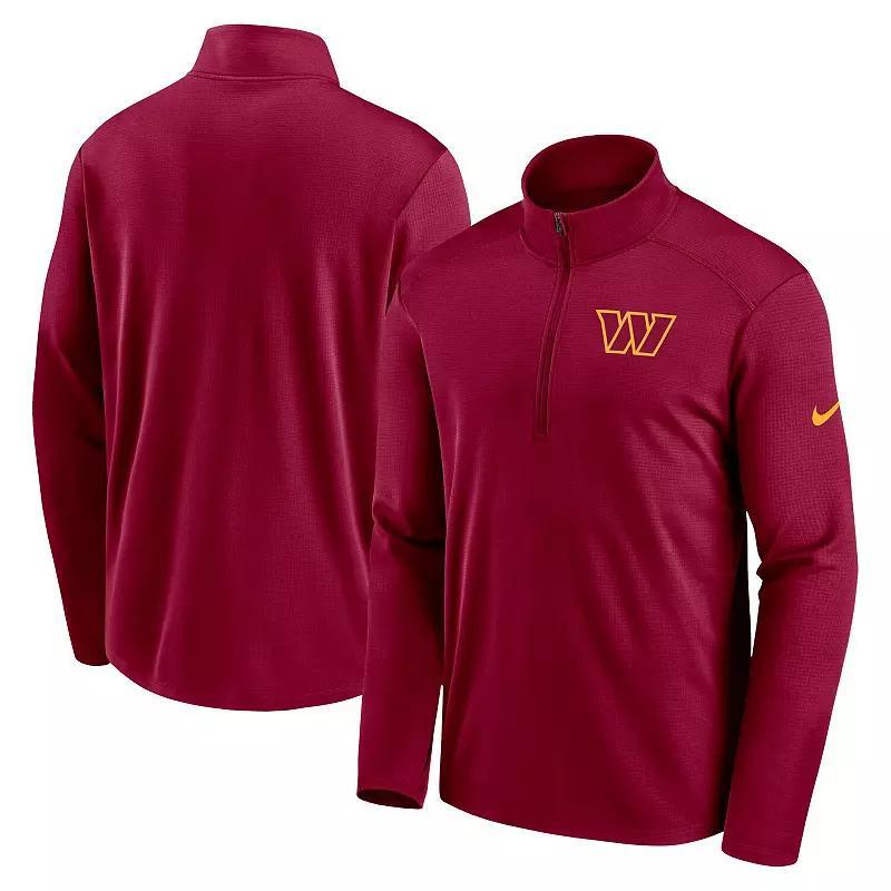 Mens Nike Burgundy Washington Commanders Pacer Half-Zip Top Product Image