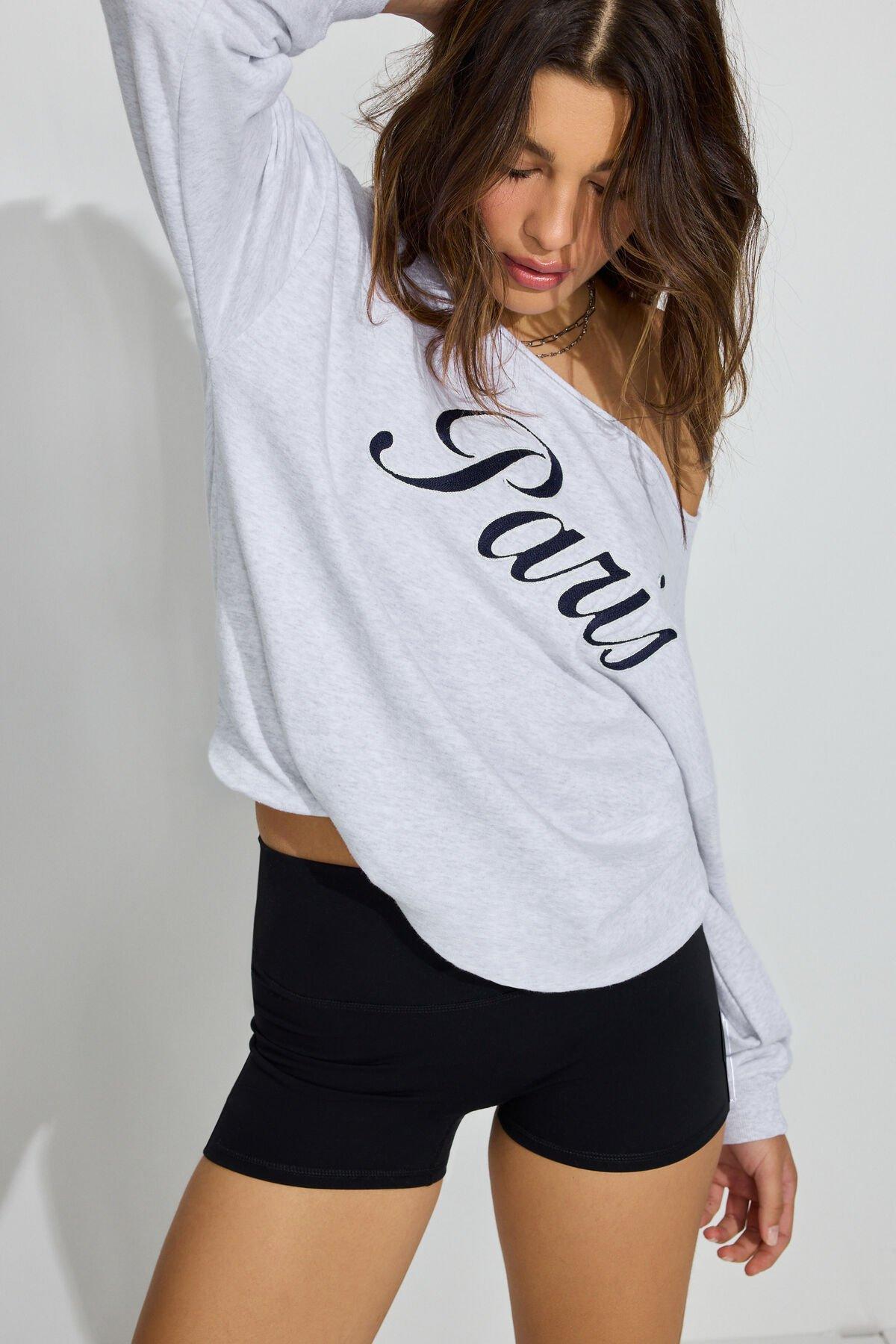 SoftTerry Off Shoulder Sweatshirt Product Image