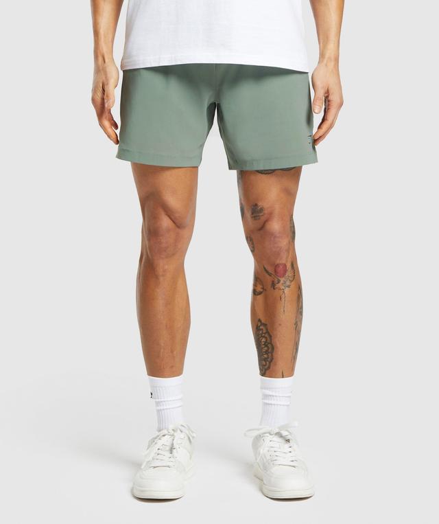 Gymshark Hybrid 6" Shorts - Unit Green Male Product Image