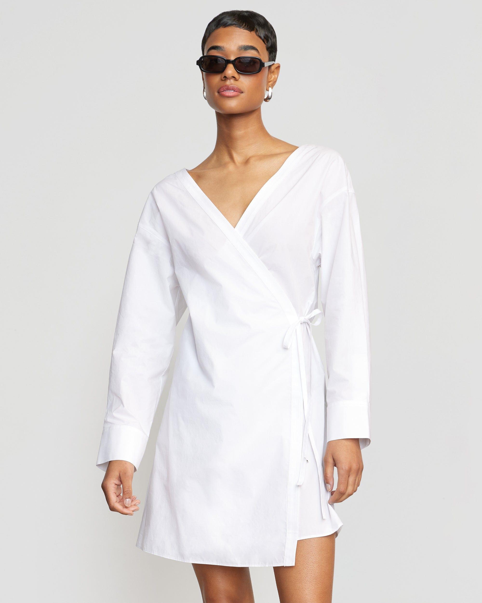 Ari V-Neck Wrap Dress Product Image