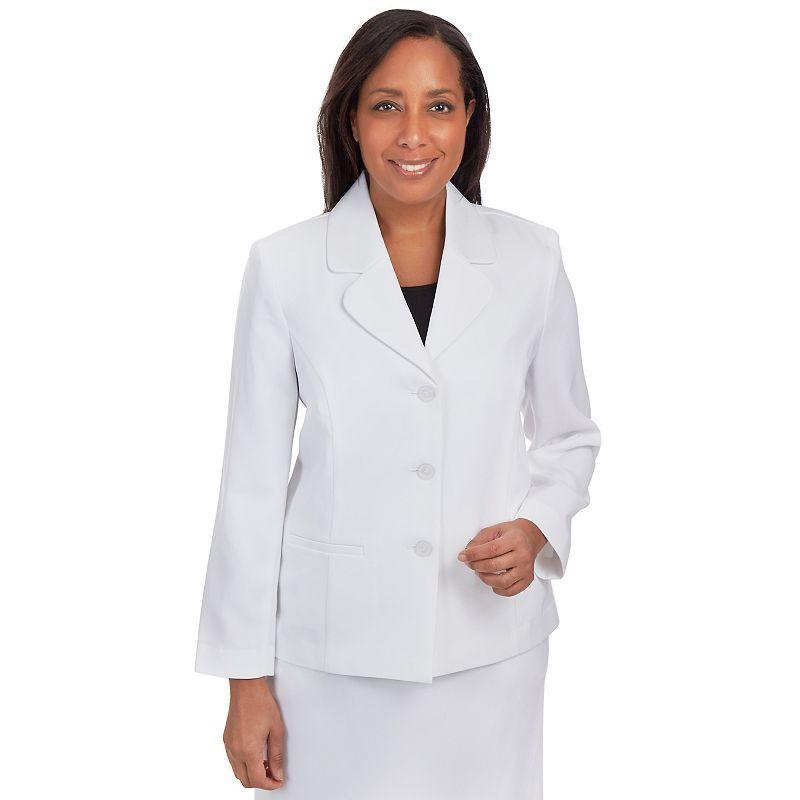 Plus Size Alfred Dunner Chic Button-Front Jacket, Womens Product Image