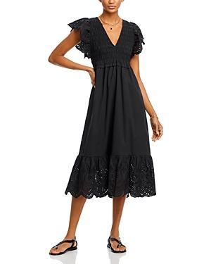 Rails Clementine Eyelet Trim Midi Dress Product Image