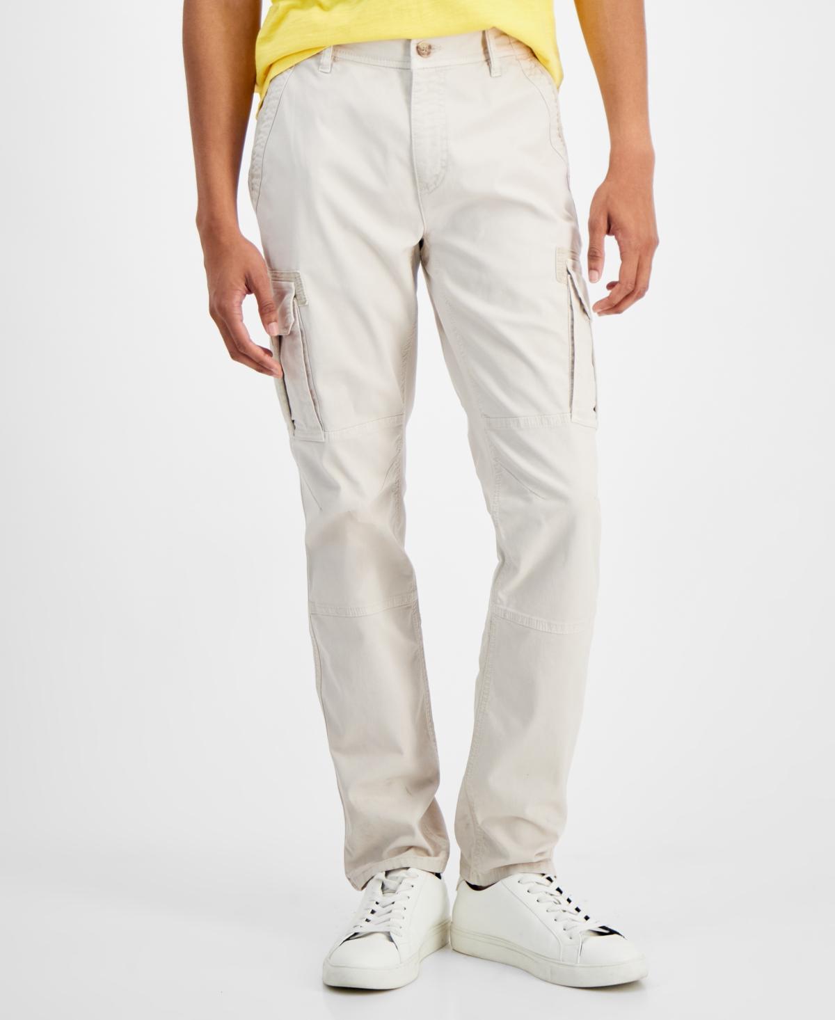 Sun + Stone Mens Garment-dyed Straight-Fit Morrison Tapered Cargo Pants, Created for Macys Product Image