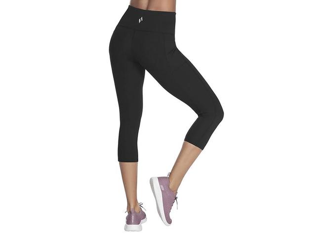 SKECHERS GO WALK High Waisted Midcalf Leggings Women's Casual Pants Product Image