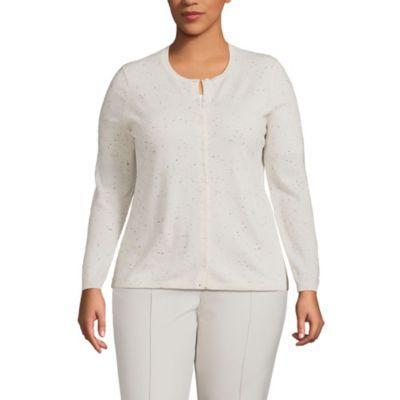 Plus Size Cashmere Cardigan Sweater Product Image