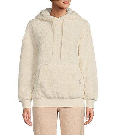 UGG Loyra Sherpa Hoodie (Cream) Women's Clothing Product Image