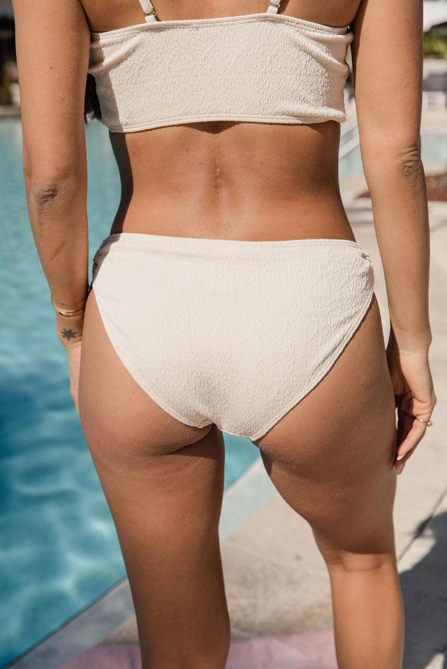 Salt And Stone Oatmeal Textured O-Ring Low Waisted Bikini Bottoms Product Image