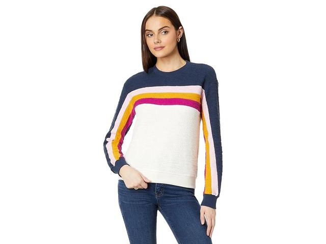 Faherty Vista Stripe Pullover (Twilight Vista) Women's Sweater Product Image