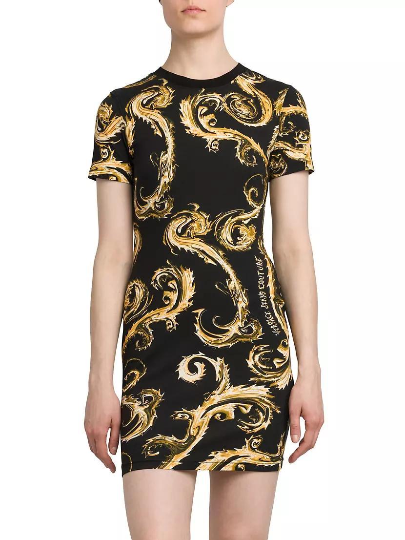 Baroque Crewneck Minidress Product Image