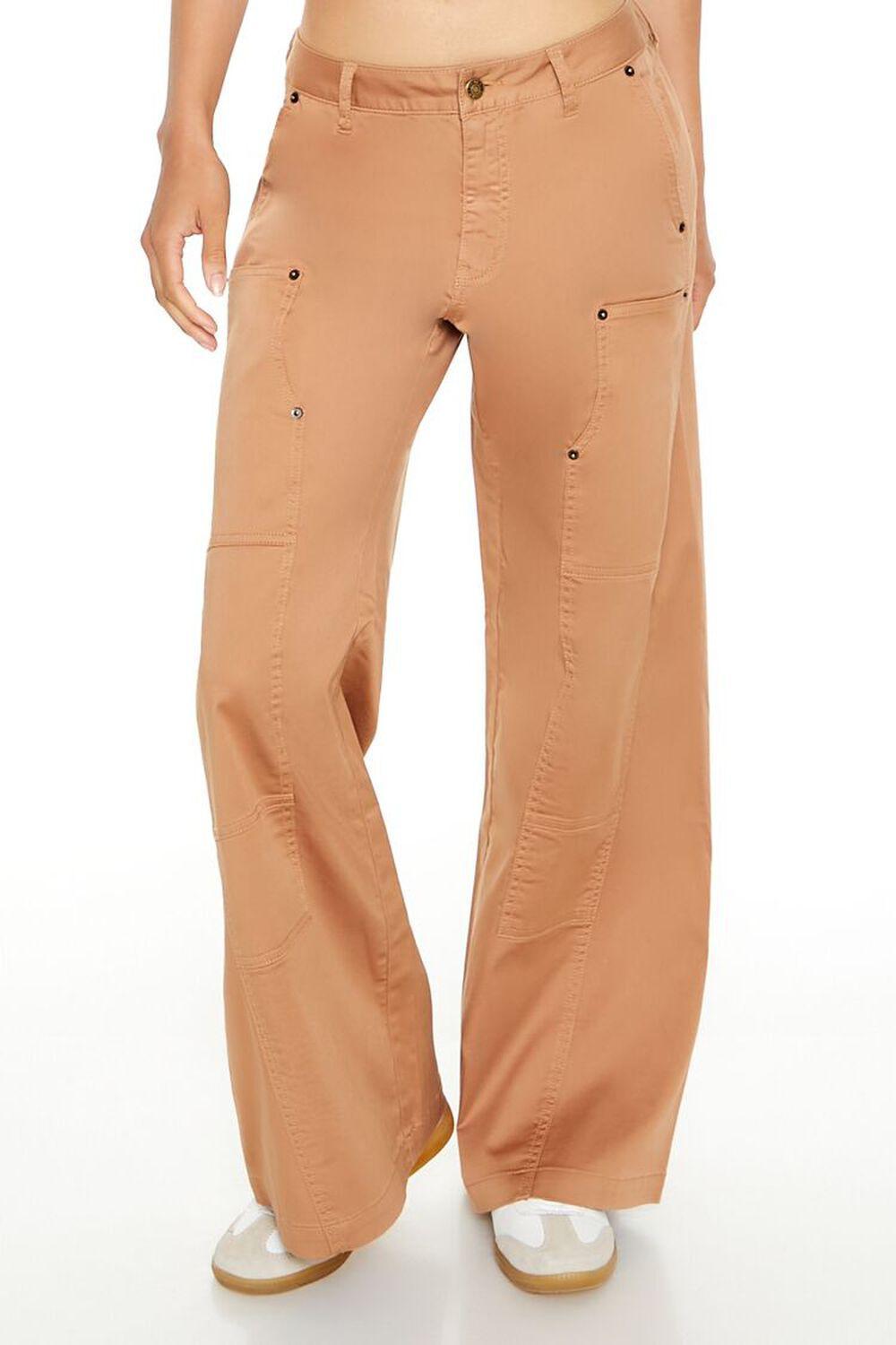 Mid-Rise Wide-Leg Pants | Forever 21 Product Image