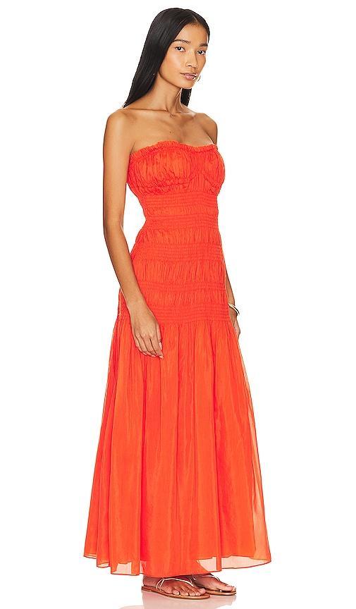 Kalli Strapless Smocked Maxi Dress Product Image