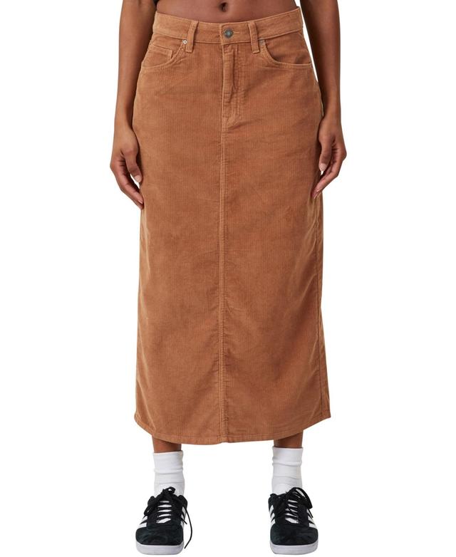 Cotton On Womens Cord Maxi Skirt Product Image