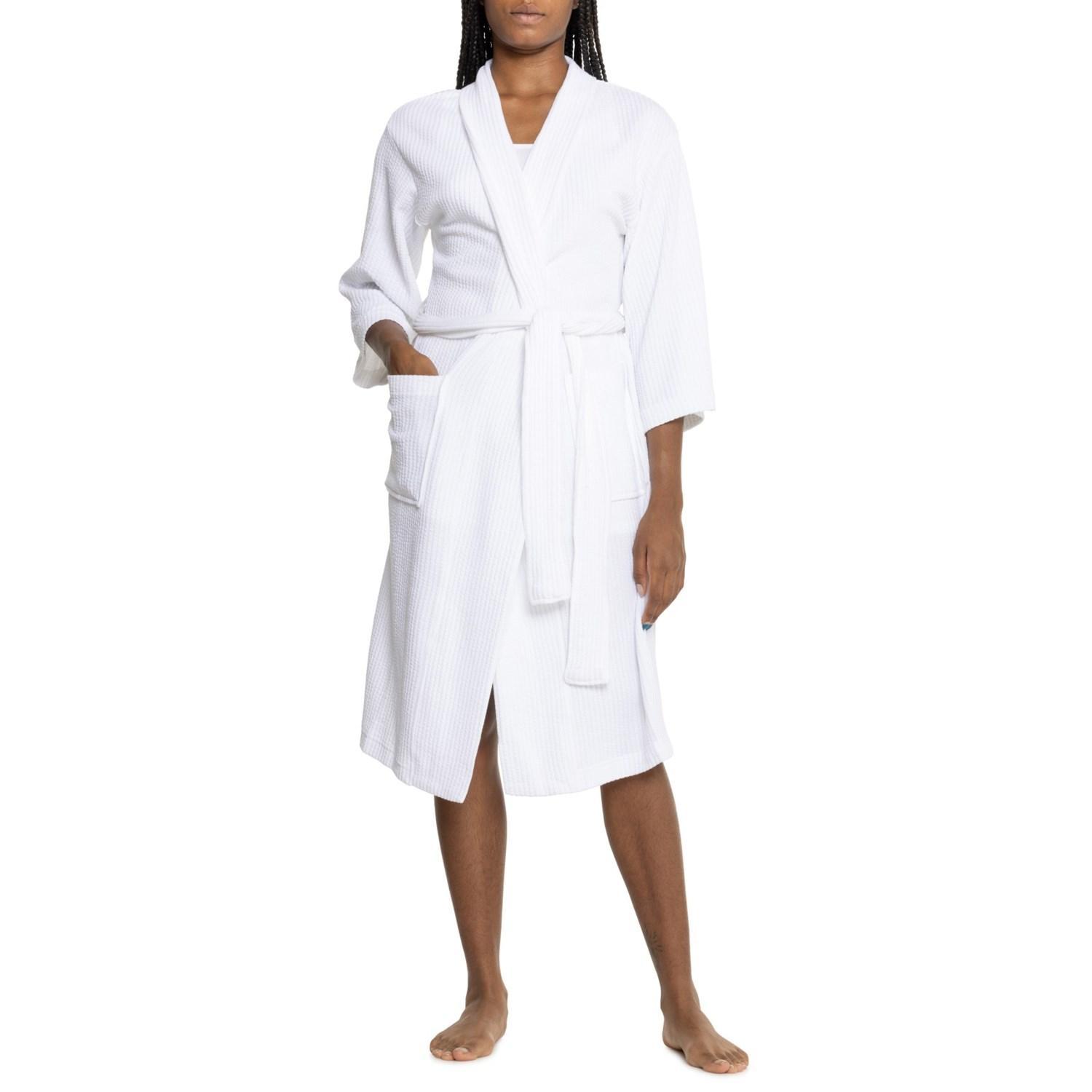 BLISS Textured Rib-Knit Robe - 42”, Long Sleeve Product Image