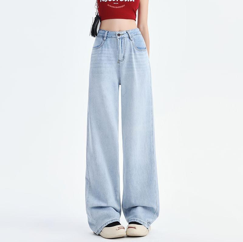 High Waist Wide Leg Jeans Product Image