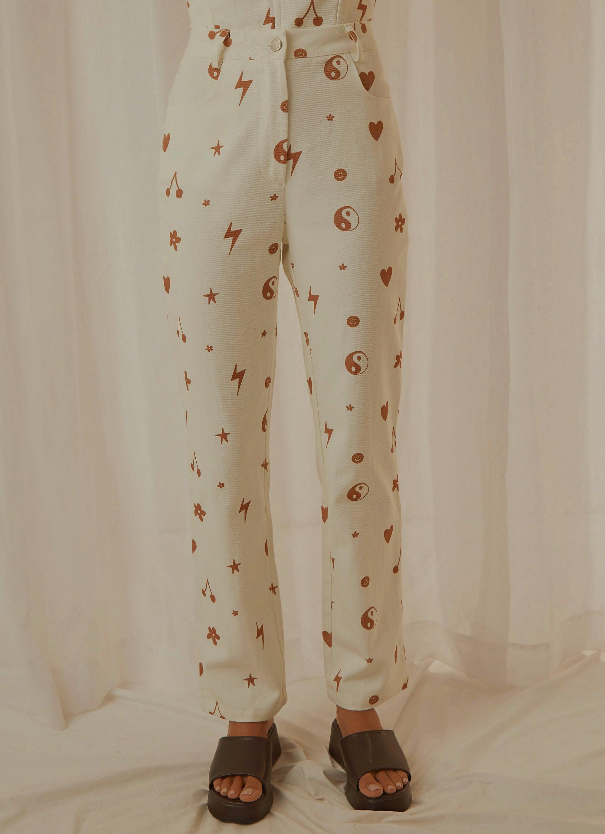 Slide Away Pants - Chocolate 90s Motif Product Image