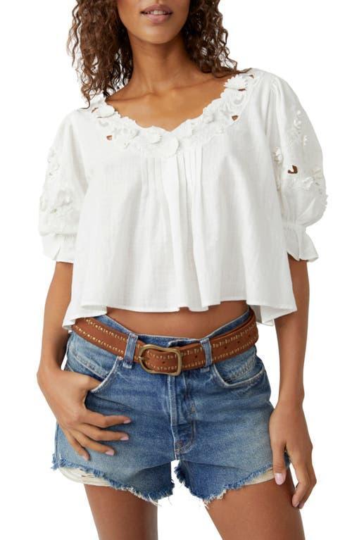 Womens Sophie Embroidered Cotton Top Product Image