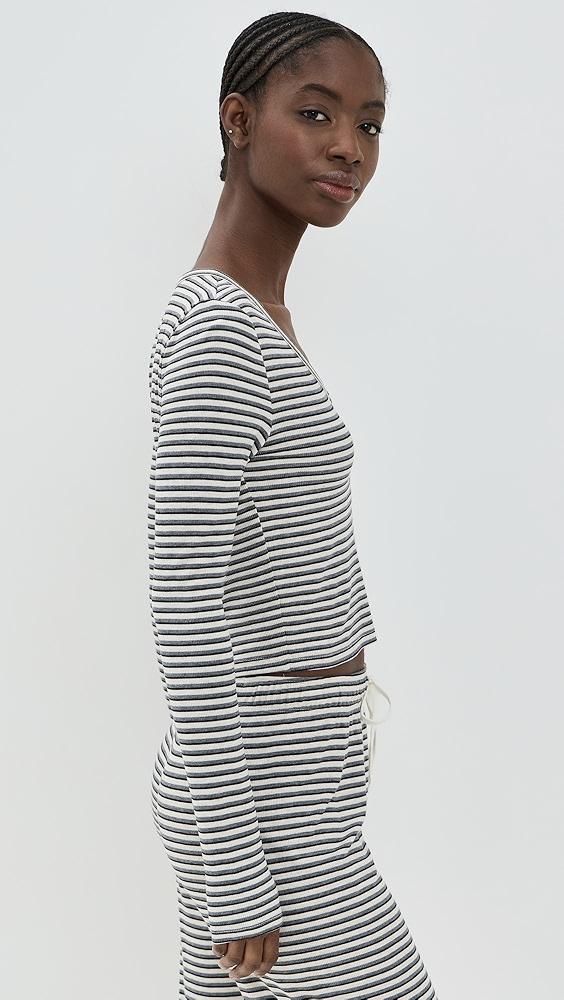 Z Supply Constance Stripe Long Sleeve Top | Shopbop Product Image