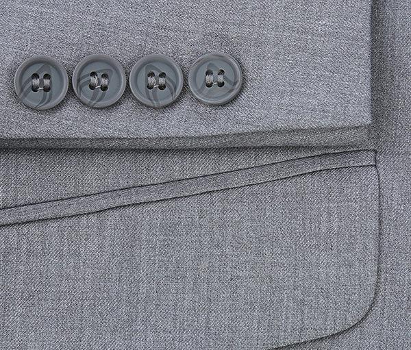 Vanderbilt Collection  - Classic 2 Piece Suit 2 Buttons Regular Fit In Gray Product Image