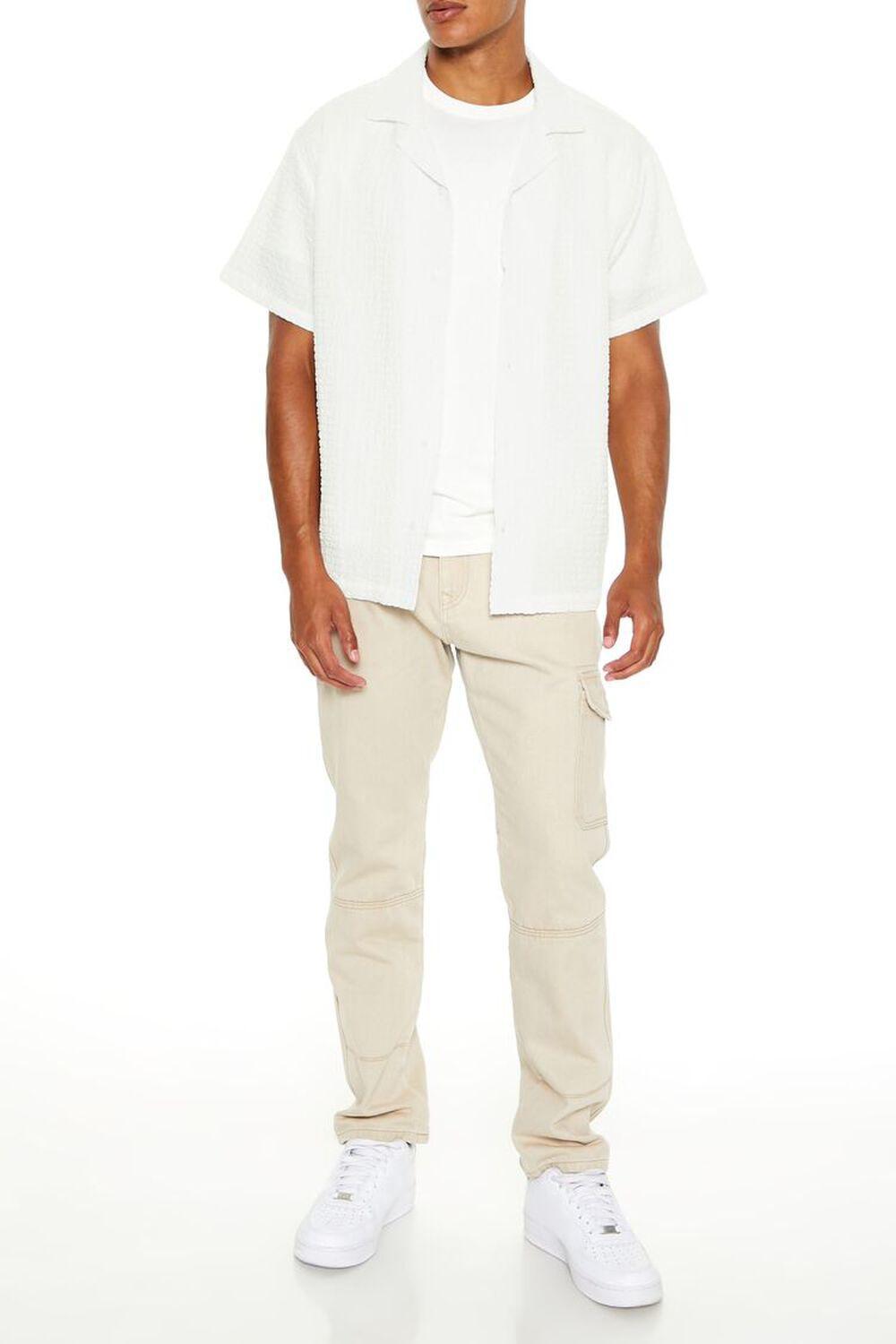 Textured Cuban-Collar Shirt | Forever 21 Product Image