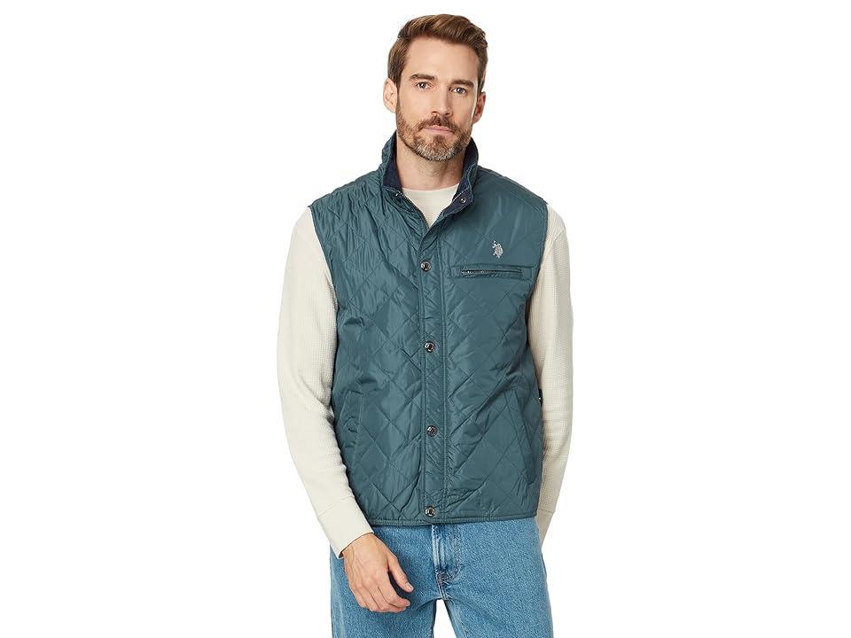 U.S. POLO ASSN. Qulited Vest (Thunder Cloud) Men's Coat Product Image