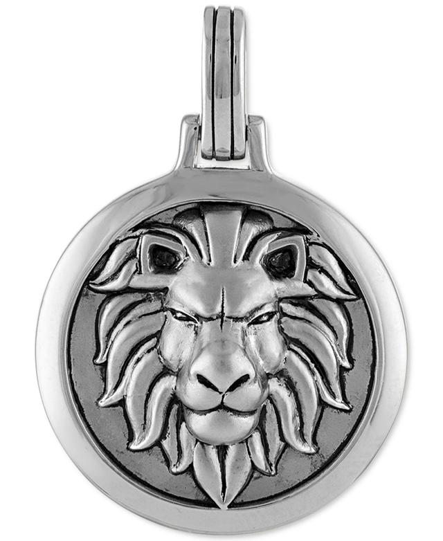 Esquire Mens Jewelry Lion Amulet Pendant in Sterling Silver, Created for Macys Product Image