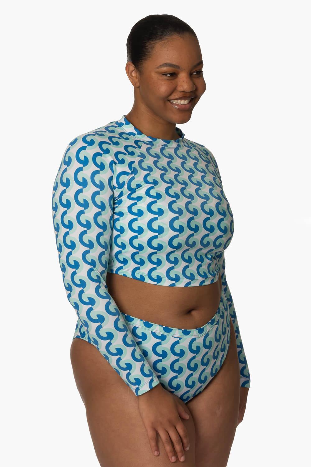 Moana Long Sleeved Crop Rashie - Dana Point Female Product Image