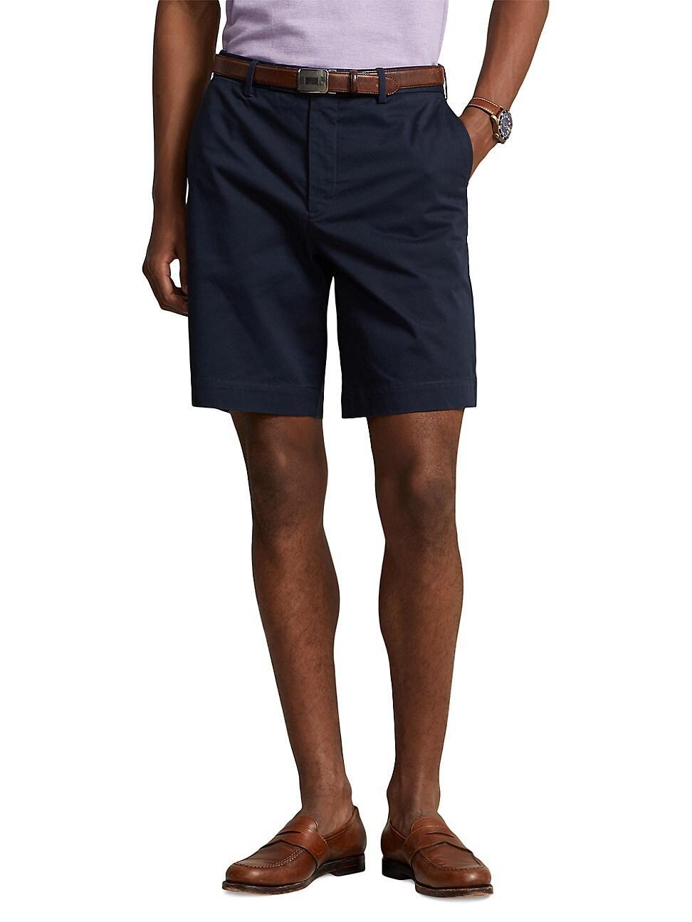 Mens Stretch-Twill Flat-Front Shorts Product Image