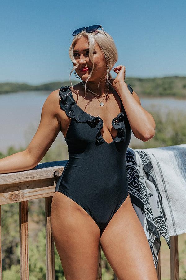 Rising Heat One Piece Swimsuit in Black Product Image