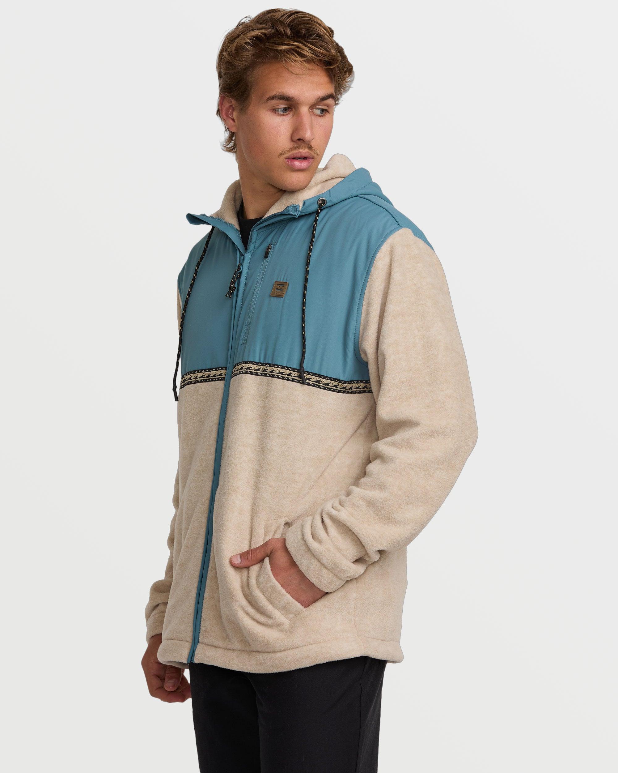 Boundary Lite Zip Sweatshirt - Bleached Sand Male Product Image