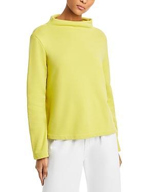 Eileen Fisher Funnel Neck Organic Cotton Top Product Image