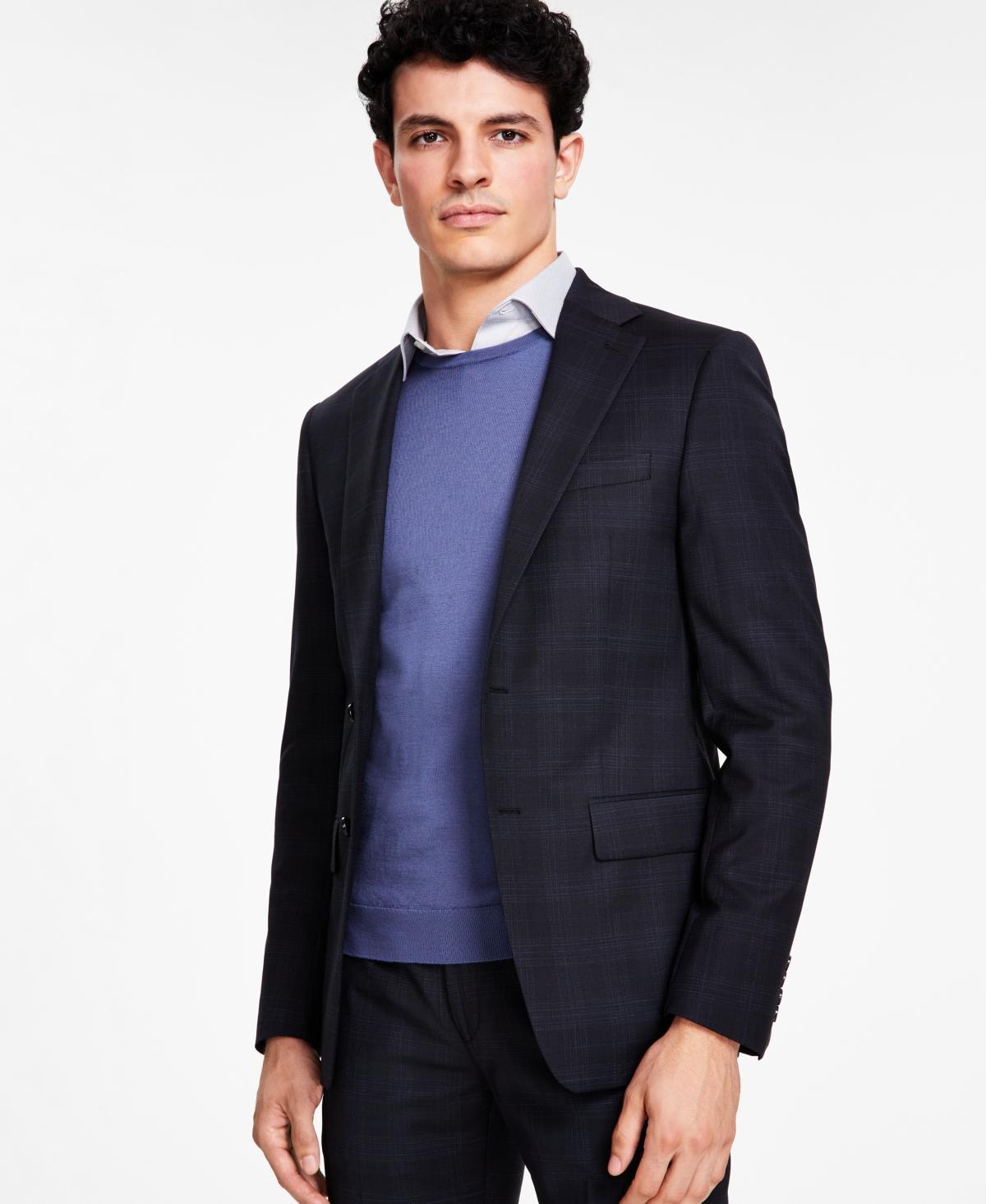 Calvin Klein Mens Slim-Fit Wool-Blend Stretch Suit Jacket Product Image