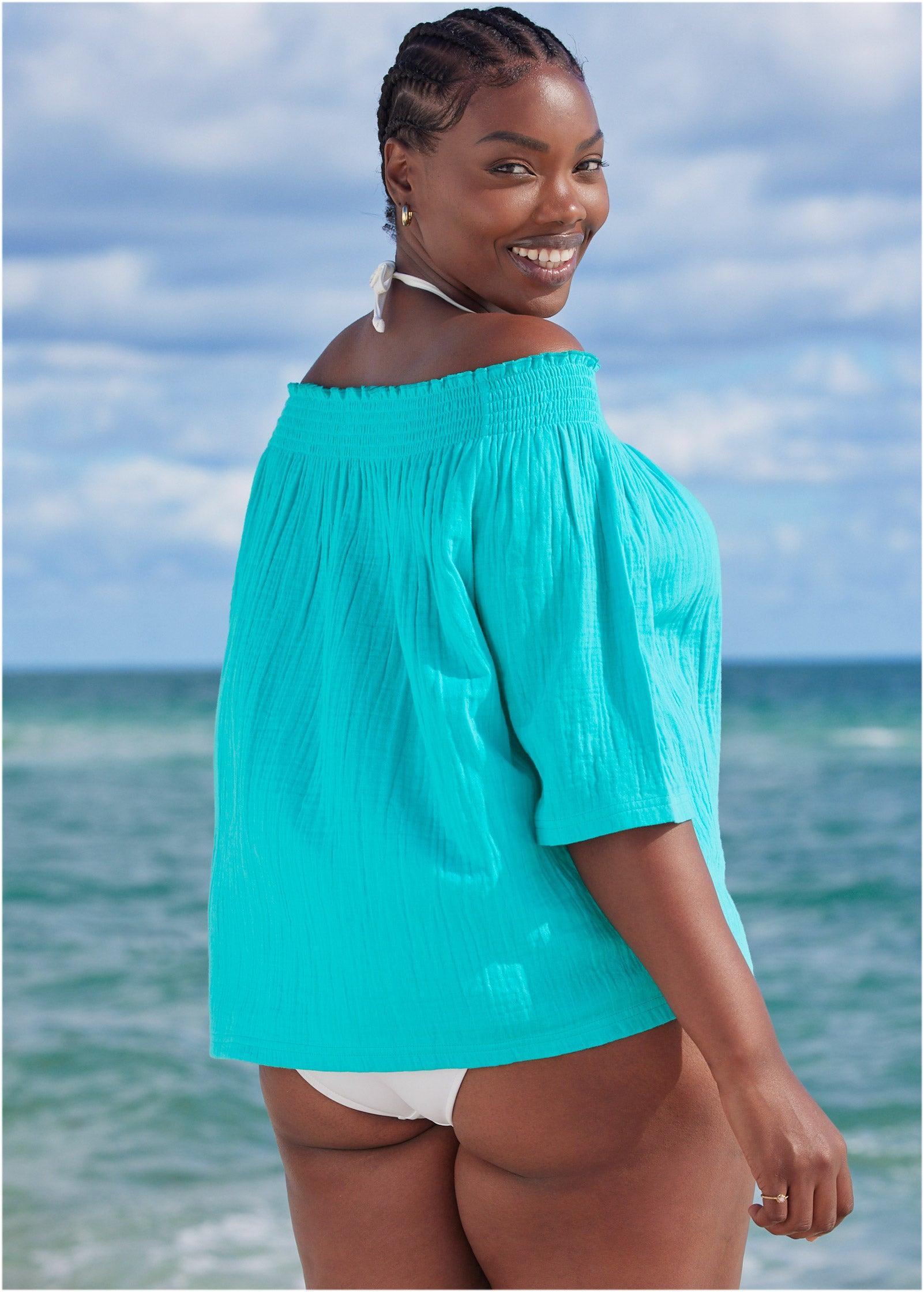 Pack And Go Shirt Cover-Up - Aqua Reef Product Image