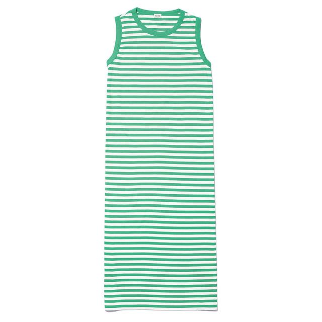 The Tank Dress - Green/White Female Product Image