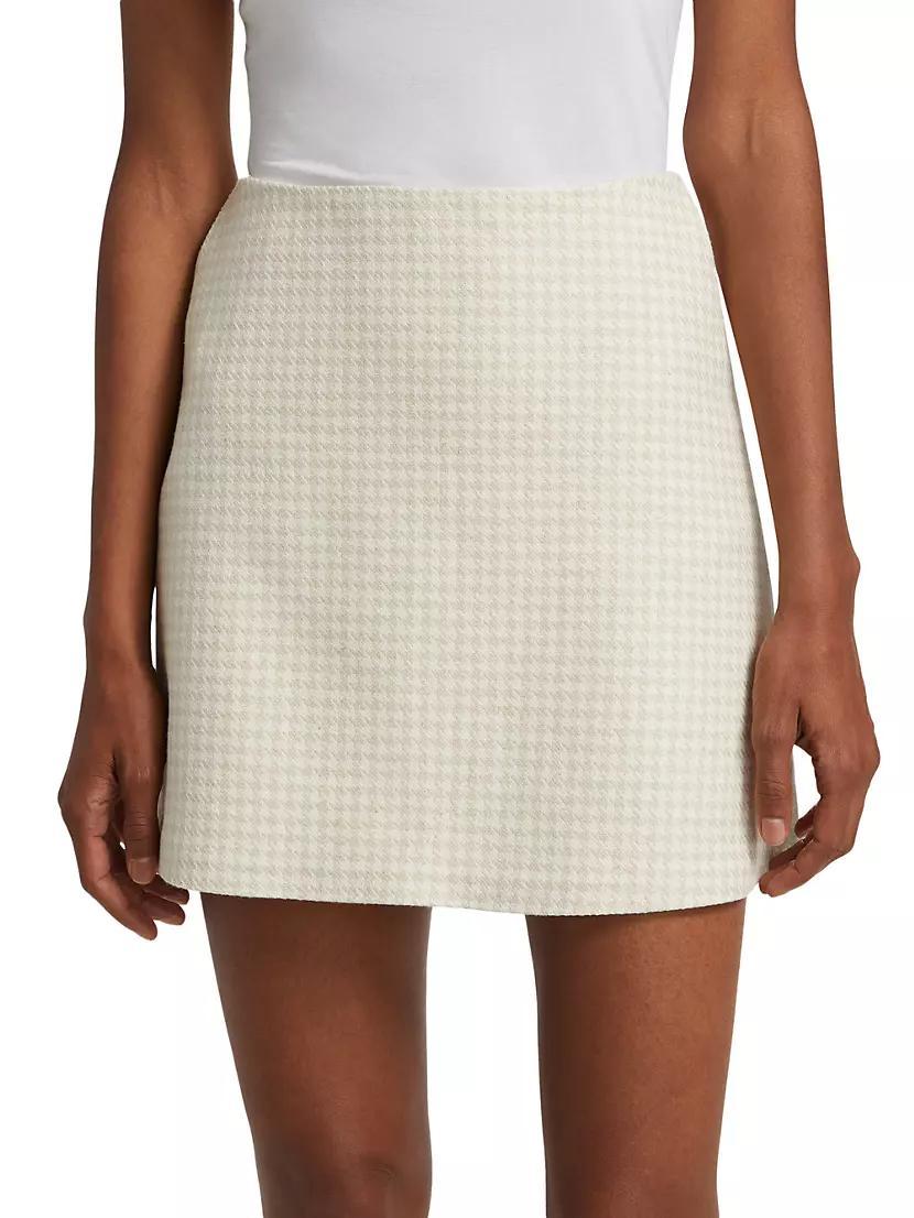 Caetana Houndstooth Miniskirt Product Image