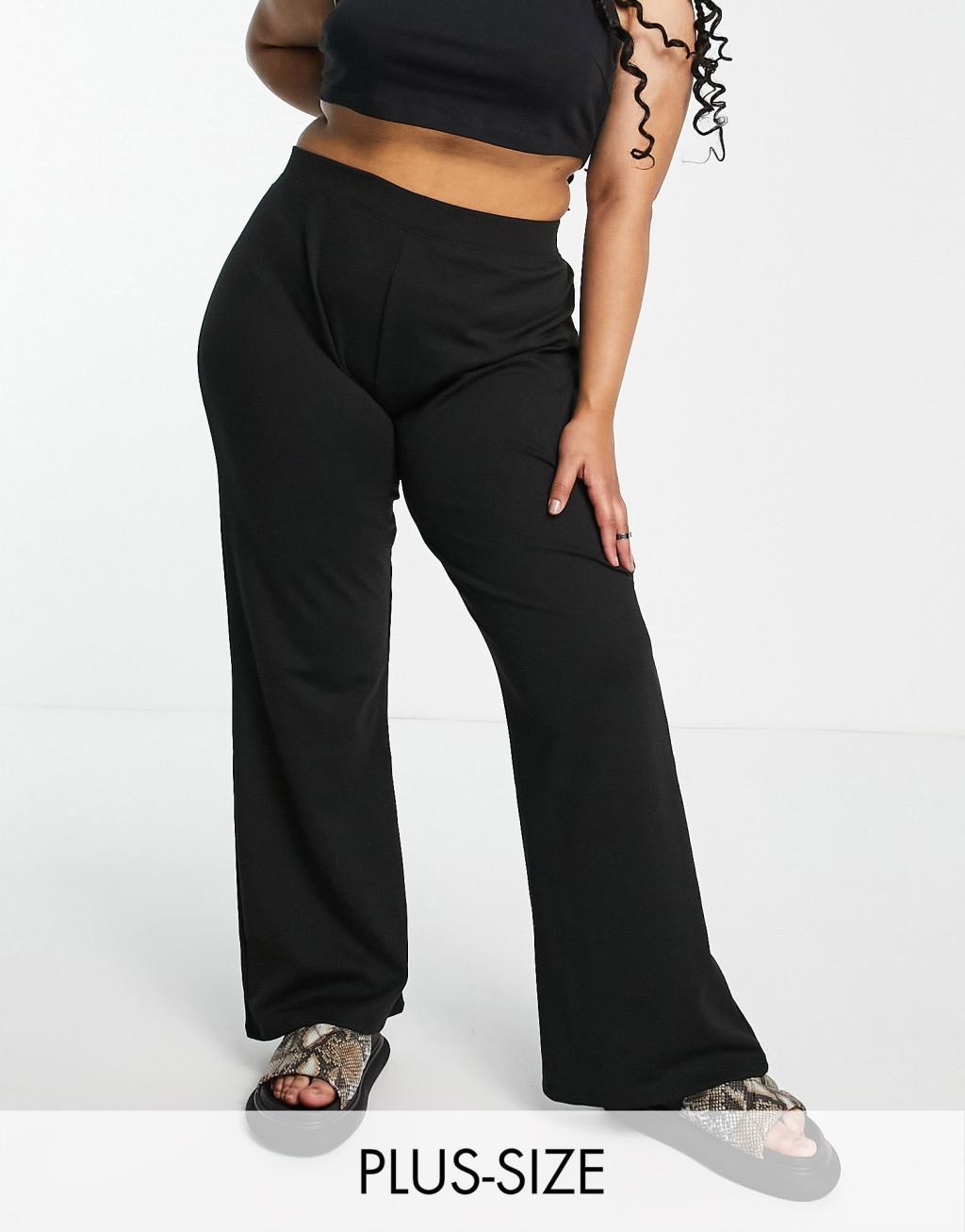 Only Curve Carpever high waist flare pants Product Image