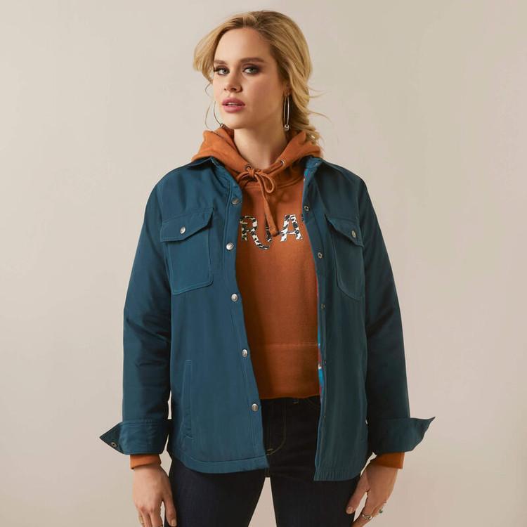 Ariat® Ladies Blue Shirt Jacket Product Image