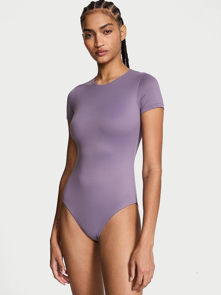 BODYWEAR by Victoria with FeatherSoft™ Innovation Short-Sleeve Bodysuit Product Image