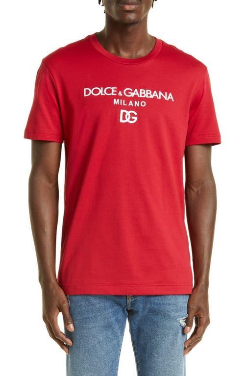 Dolce & Gabbana Mens DG Embroidered T-Shirt Product Image